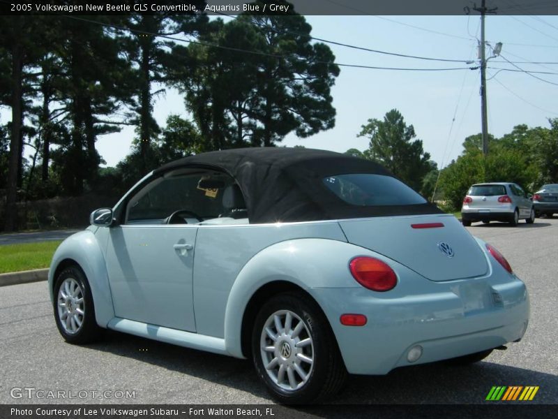 Aquarius Blue / Grey 2005 Volkswagen New Beetle GLS Convertible