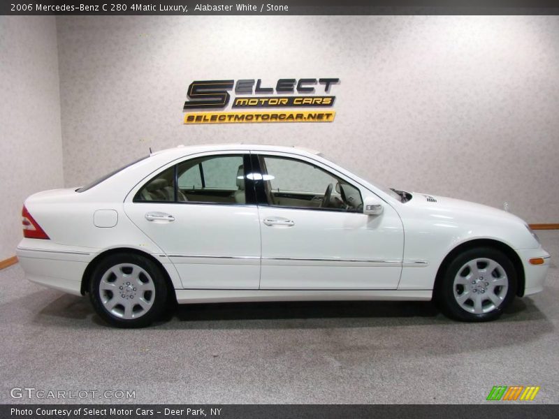 Alabaster White / Stone 2006 Mercedes-Benz C 280 4Matic Luxury