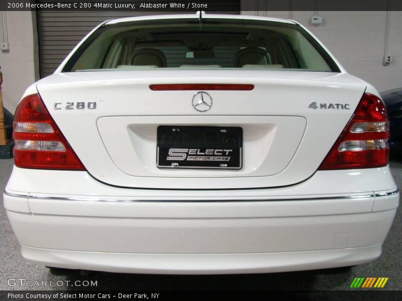Alabaster White / Stone 2006 Mercedes-Benz C 280 4Matic Luxury