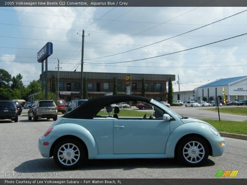 Aquarius Blue / Grey 2005 Volkswagen New Beetle GLS Convertible