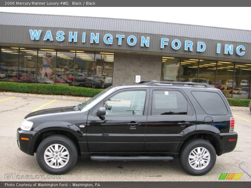 Black / Black 2006 Mercury Mariner Luxury 4WD
