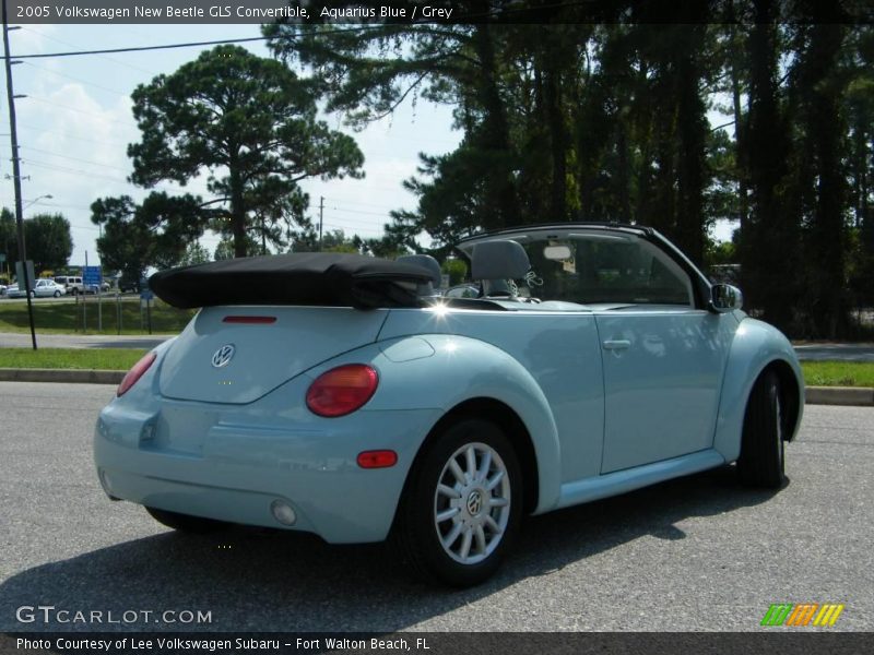 Aquarius Blue / Grey 2005 Volkswagen New Beetle GLS Convertible