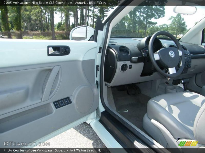 Aquarius Blue / Grey 2005 Volkswagen New Beetle GLS Convertible