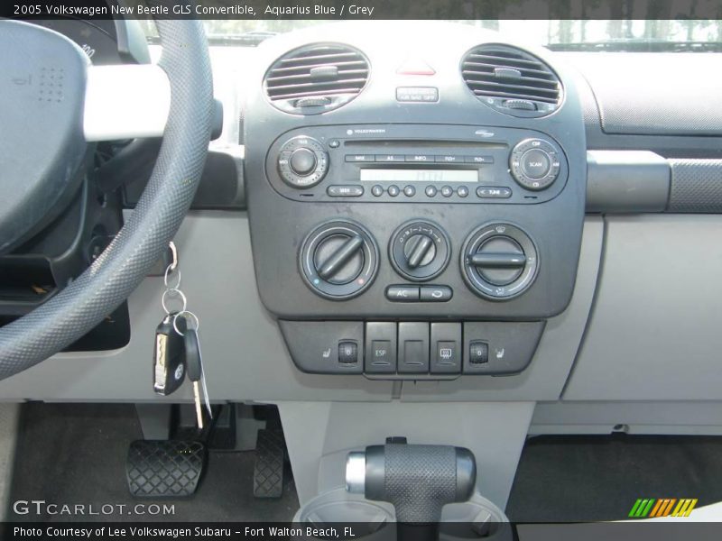 Aquarius Blue / Grey 2005 Volkswagen New Beetle GLS Convertible