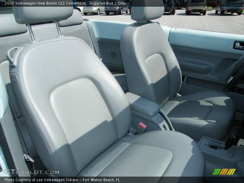 Aquarius Blue / Grey 2005 Volkswagen New Beetle GLS Convertible