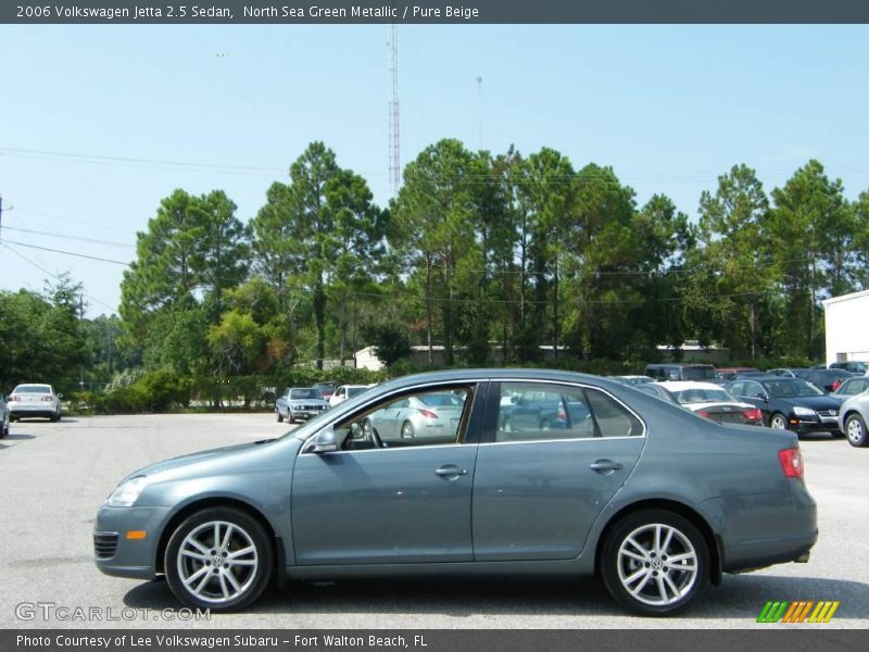 North Sea Green Metallic / Pure Beige 2006 Volkswagen Jetta 2.5 Sedan