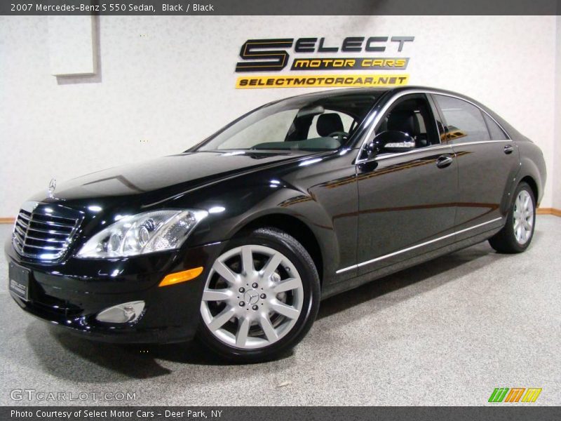 Black / Black 2007 Mercedes-Benz S 550 Sedan