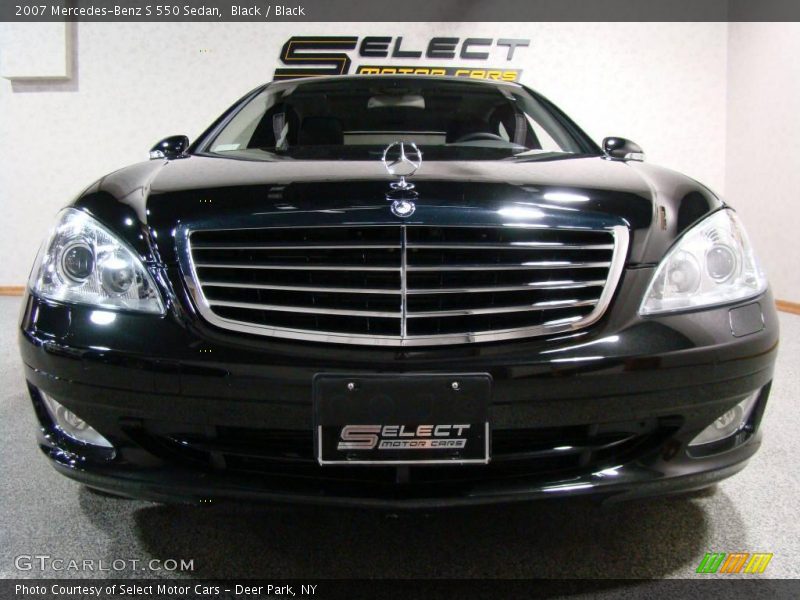Black / Black 2007 Mercedes-Benz S 550 Sedan