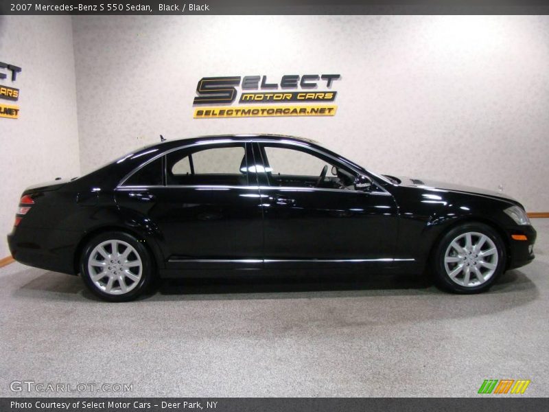 Black / Black 2007 Mercedes-Benz S 550 Sedan