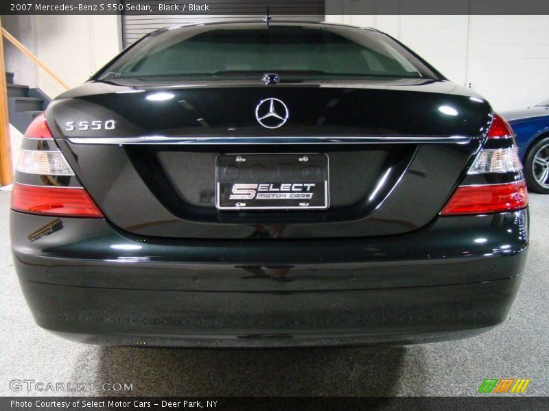 Black / Black 2007 Mercedes-Benz S 550 Sedan