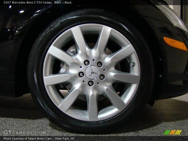 Black / Black 2007 Mercedes-Benz S 550 Sedan