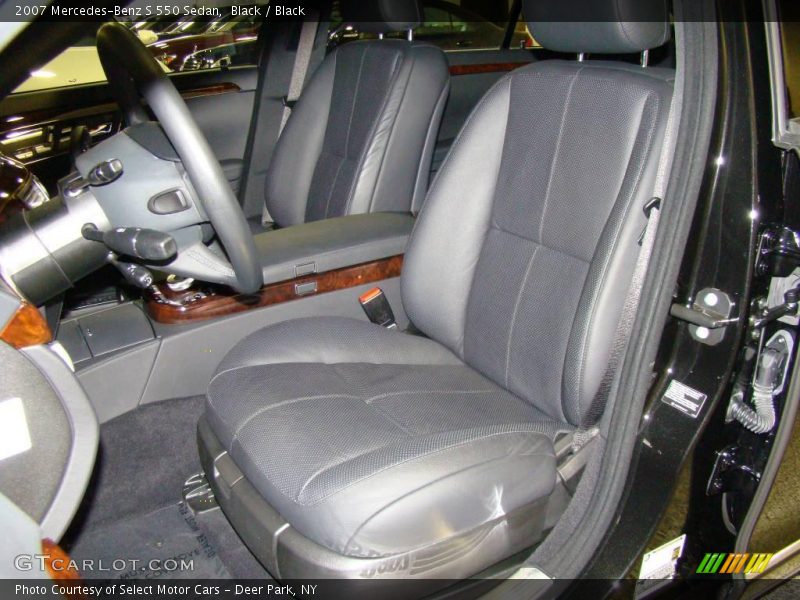 Black / Black 2007 Mercedes-Benz S 550 Sedan