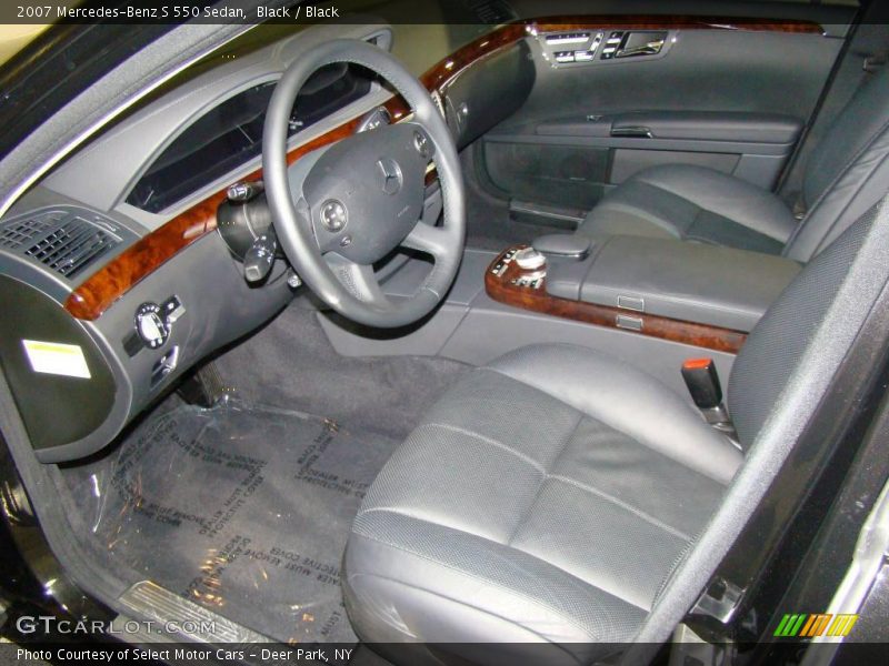 Black / Black 2007 Mercedes-Benz S 550 Sedan
