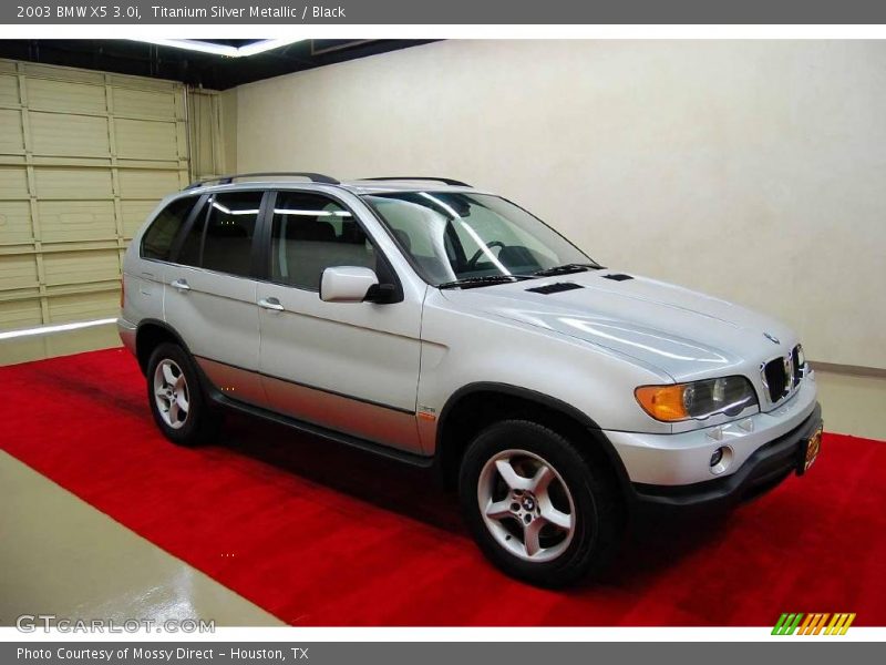 Titanium Silver Metallic / Black 2003 BMW X5 3.0i