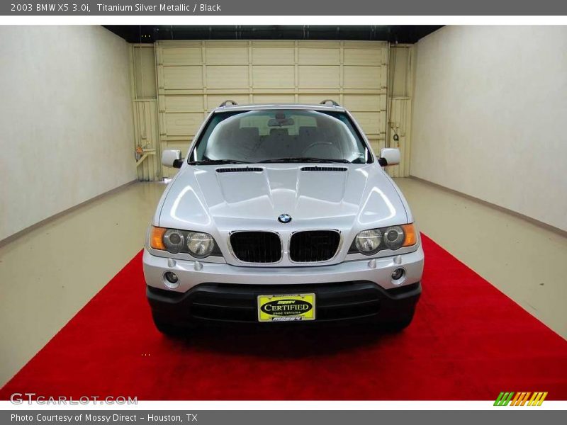 Titanium Silver Metallic / Black 2003 BMW X5 3.0i
