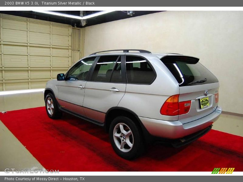 Titanium Silver Metallic / Black 2003 BMW X5 3.0i