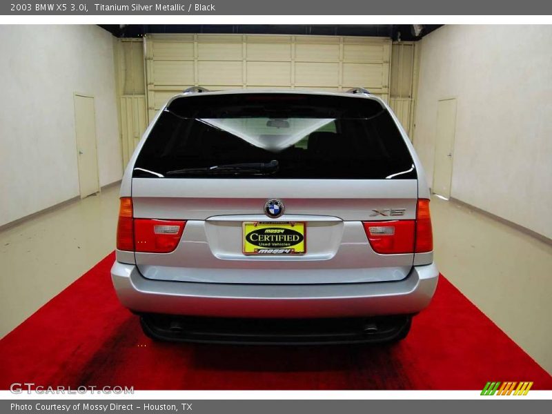 Titanium Silver Metallic / Black 2003 BMW X5 3.0i