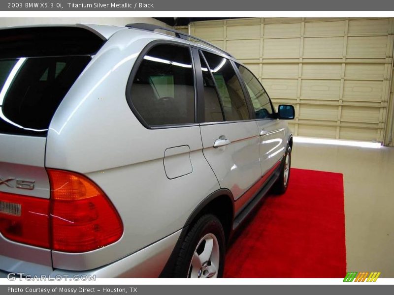 Titanium Silver Metallic / Black 2003 BMW X5 3.0i