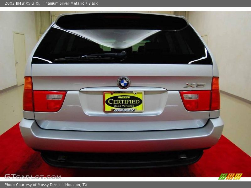 Titanium Silver Metallic / Black 2003 BMW X5 3.0i