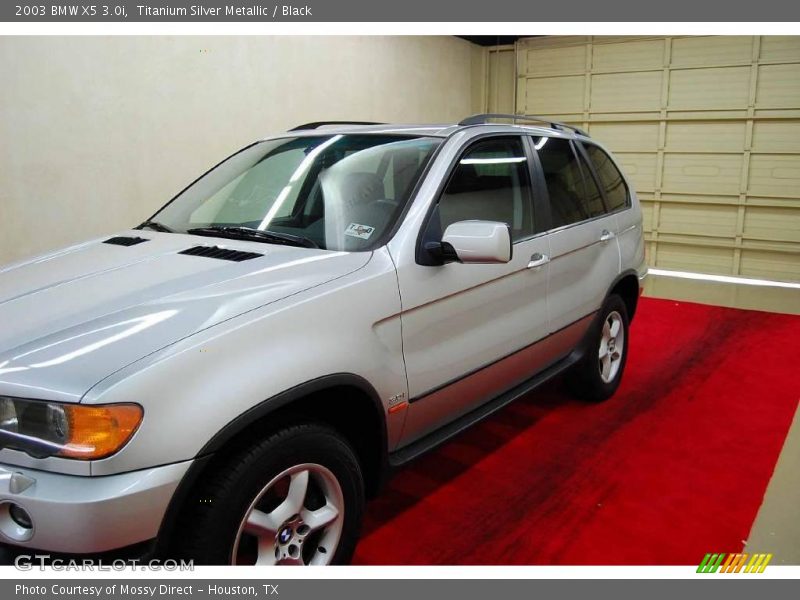 Titanium Silver Metallic / Black 2003 BMW X5 3.0i