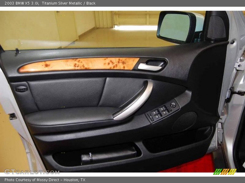 Titanium Silver Metallic / Black 2003 BMW X5 3.0i