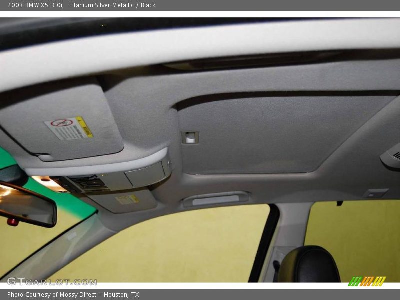Titanium Silver Metallic / Black 2003 BMW X5 3.0i