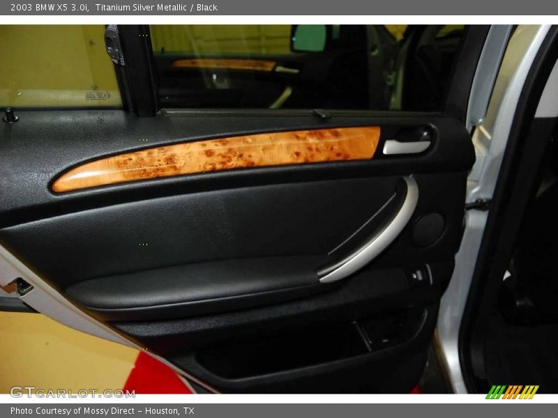 Titanium Silver Metallic / Black 2003 BMW X5 3.0i