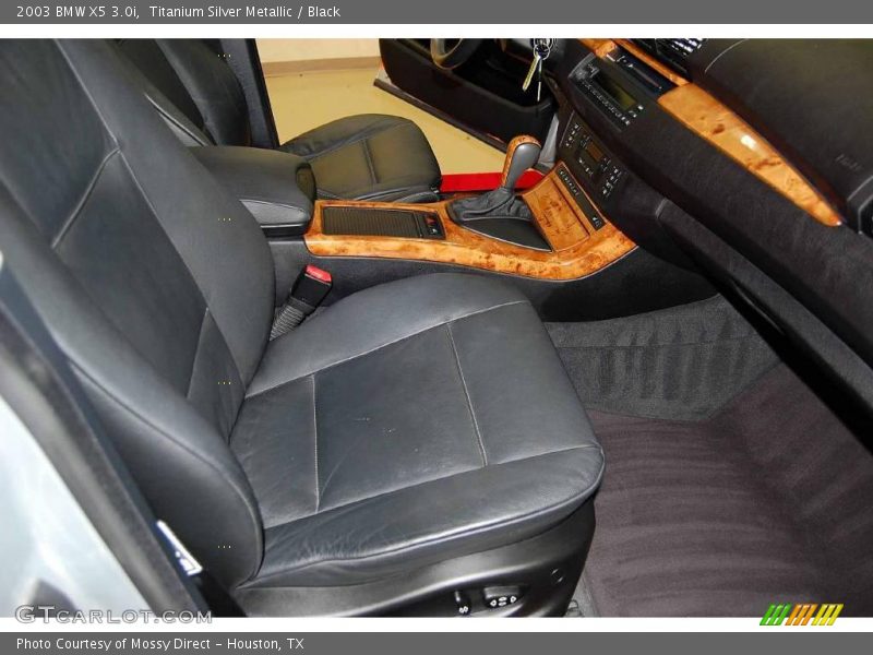 Titanium Silver Metallic / Black 2003 BMW X5 3.0i