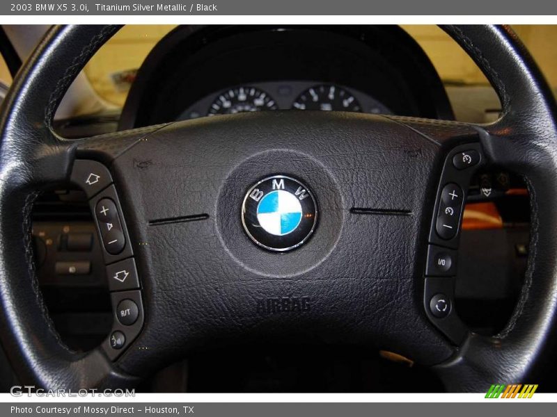 Titanium Silver Metallic / Black 2003 BMW X5 3.0i