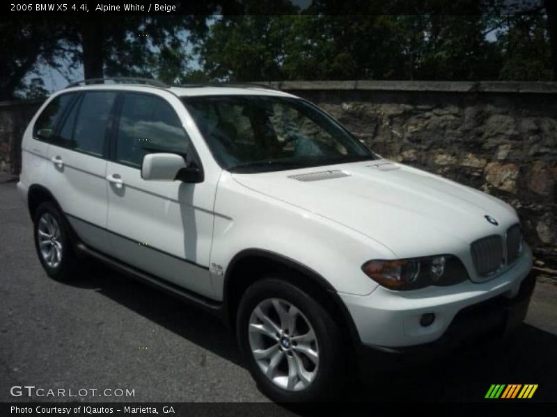 Alpine White / Beige 2006 BMW X5 4.4i