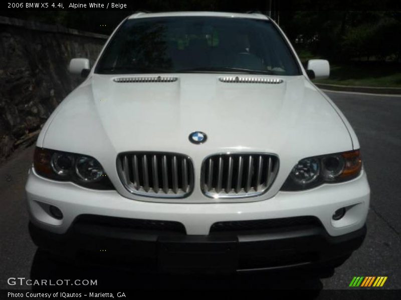 Alpine White / Beige 2006 BMW X5 4.4i