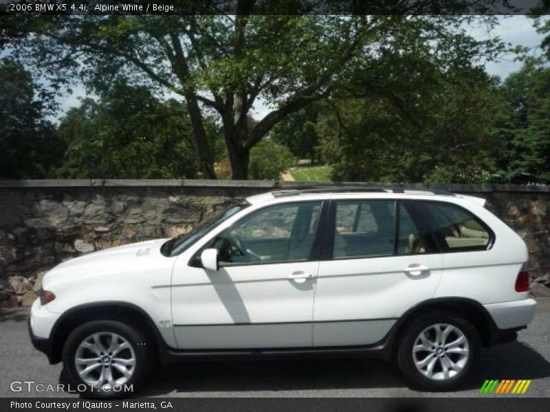 Alpine White / Beige 2006 BMW X5 4.4i