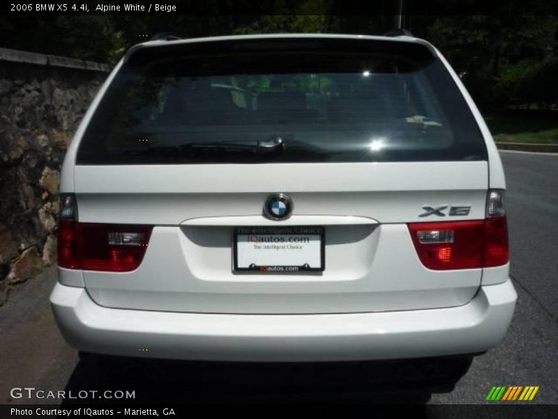 Alpine White / Beige 2006 BMW X5 4.4i