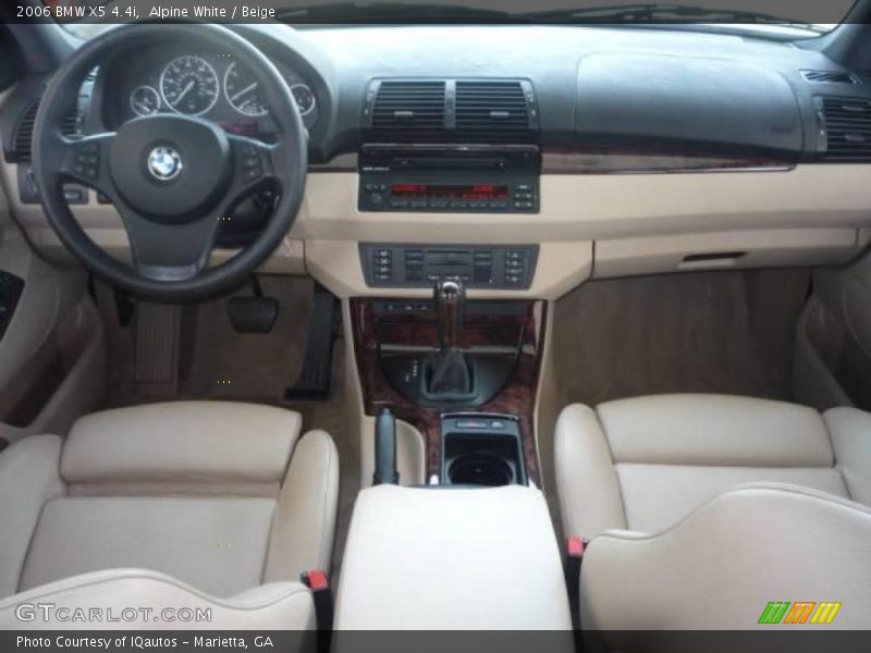 Alpine White / Beige 2006 BMW X5 4.4i