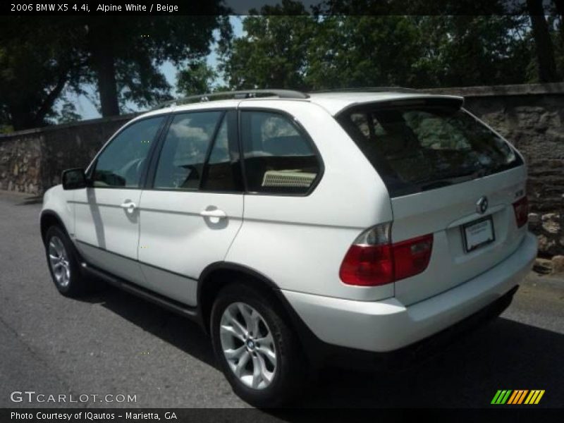 Alpine White / Beige 2006 BMW X5 4.4i