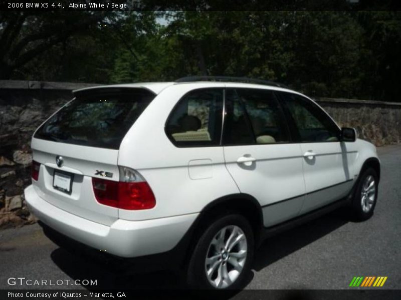 Alpine White / Beige 2006 BMW X5 4.4i