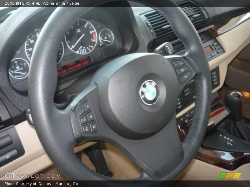 Alpine White / Beige 2006 BMW X5 4.4i