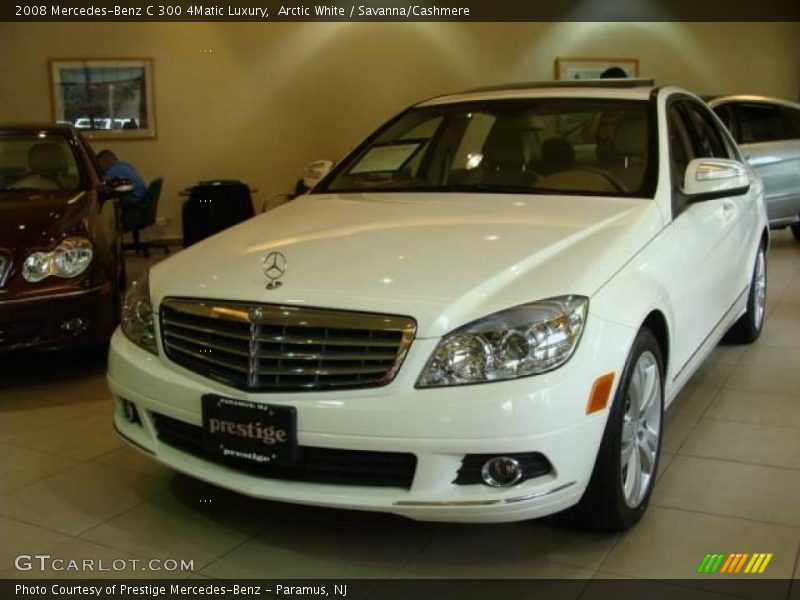 Arctic White / Savanna/Cashmere 2008 Mercedes-Benz C 300 4Matic Luxury