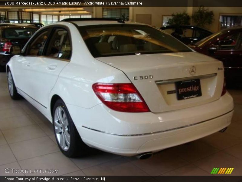 Arctic White / Savanna/Cashmere 2008 Mercedes-Benz C 300 4Matic Luxury