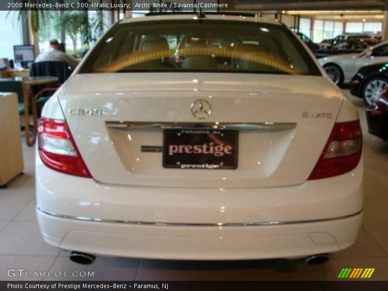 Arctic White / Savanna/Cashmere 2008 Mercedes-Benz C 300 4Matic Luxury