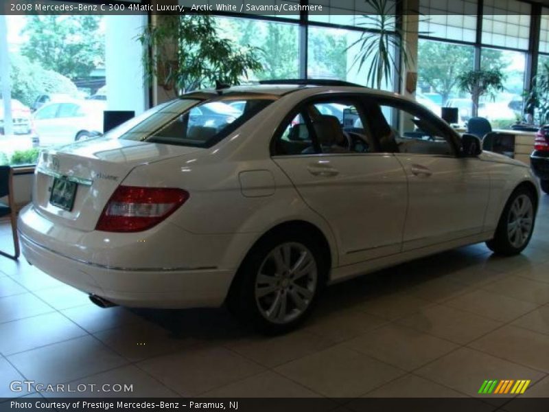 Arctic White / Savanna/Cashmere 2008 Mercedes-Benz C 300 4Matic Luxury