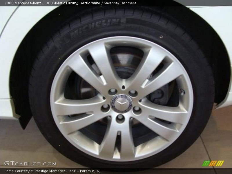 Arctic White / Savanna/Cashmere 2008 Mercedes-Benz C 300 4Matic Luxury