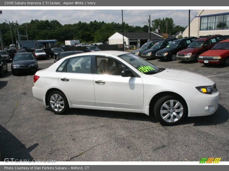 Aspen White / Ivory 2008 Subaru Impreza 2.5i Sedan