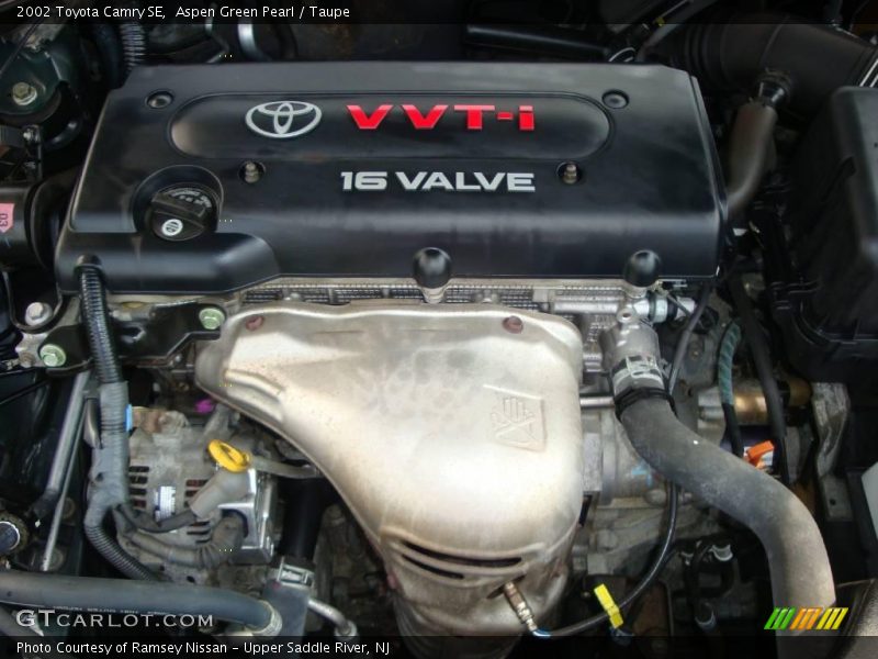 Aspen Green Pearl / Taupe 2002 Toyota Camry SE