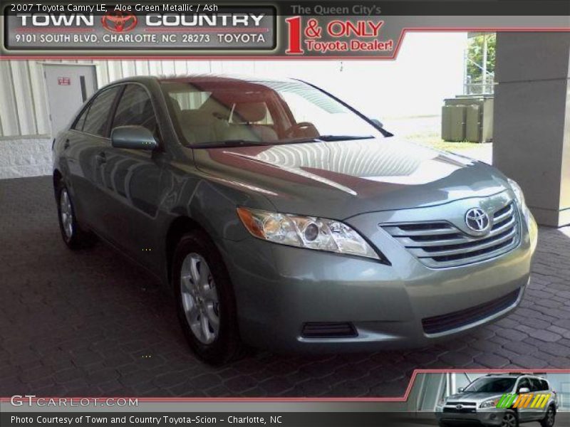 Aloe Green Metallic / Ash 2007 Toyota Camry LE