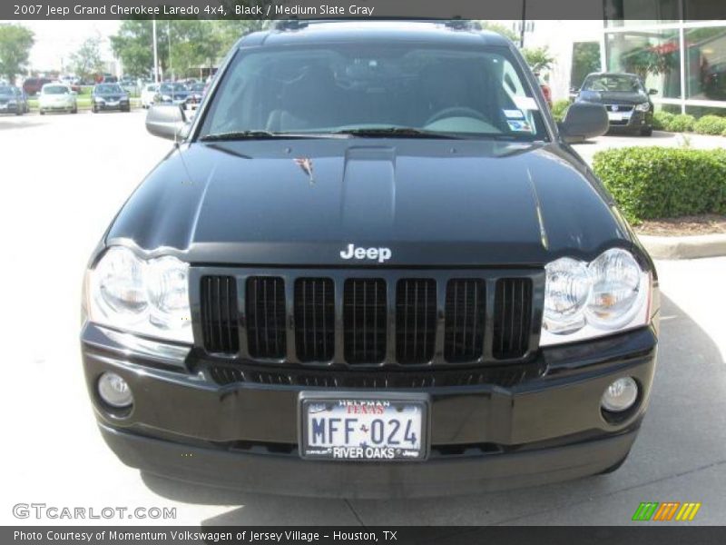 Black / Medium Slate Gray 2007 Jeep Grand Cherokee Laredo 4x4