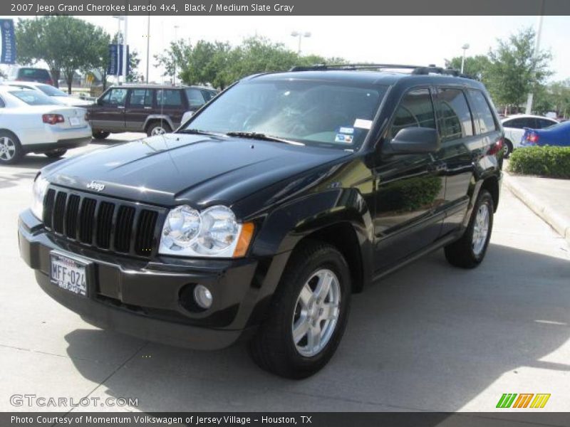 Black / Medium Slate Gray 2007 Jeep Grand Cherokee Laredo 4x4