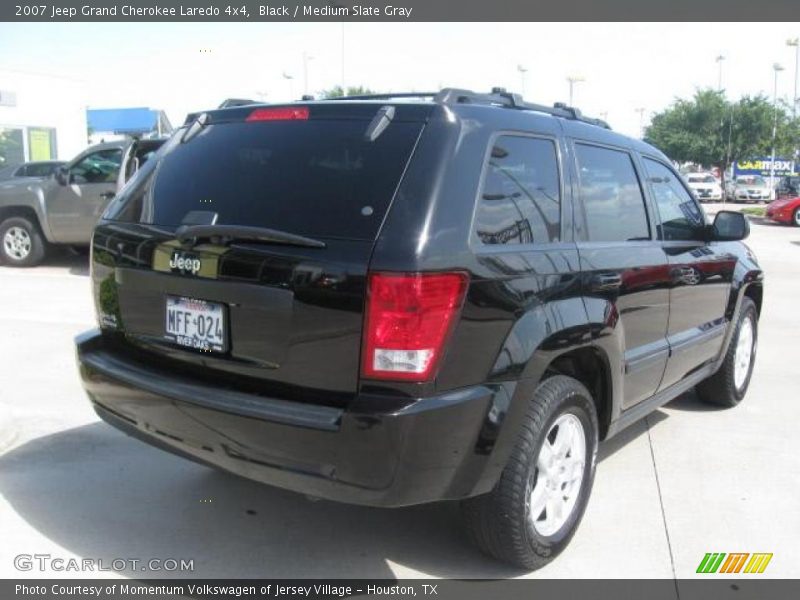 Black / Medium Slate Gray 2007 Jeep Grand Cherokee Laredo 4x4