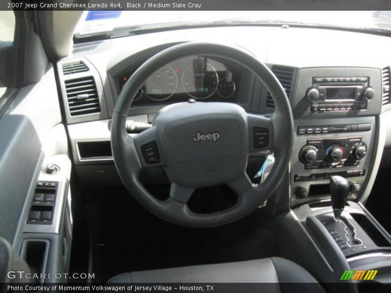 Black / Medium Slate Gray 2007 Jeep Grand Cherokee Laredo 4x4