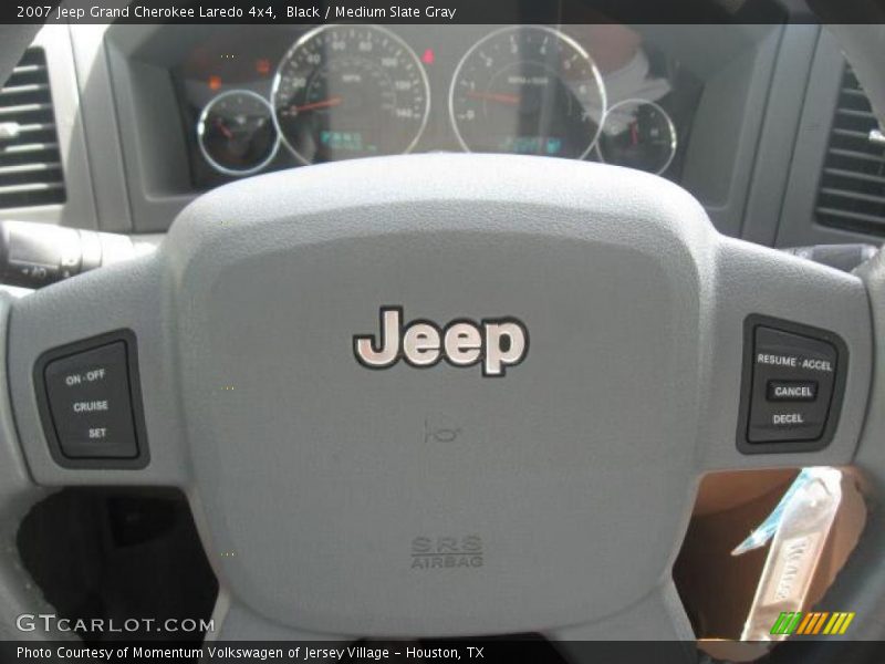 Black / Medium Slate Gray 2007 Jeep Grand Cherokee Laredo 4x4